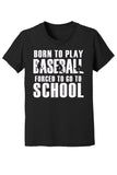 Born to Play Baseball Kid Tees