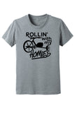 Rollin With My Homies Toddler Tee & Baby Onesie