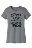 No Speaker Phone Tee & Tank