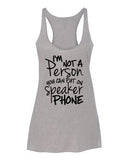 No Speaker Phone Tee & Tank