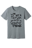 No Speaker Phone Tee & Tank