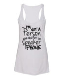 No Speaker Phone Tee & Tank